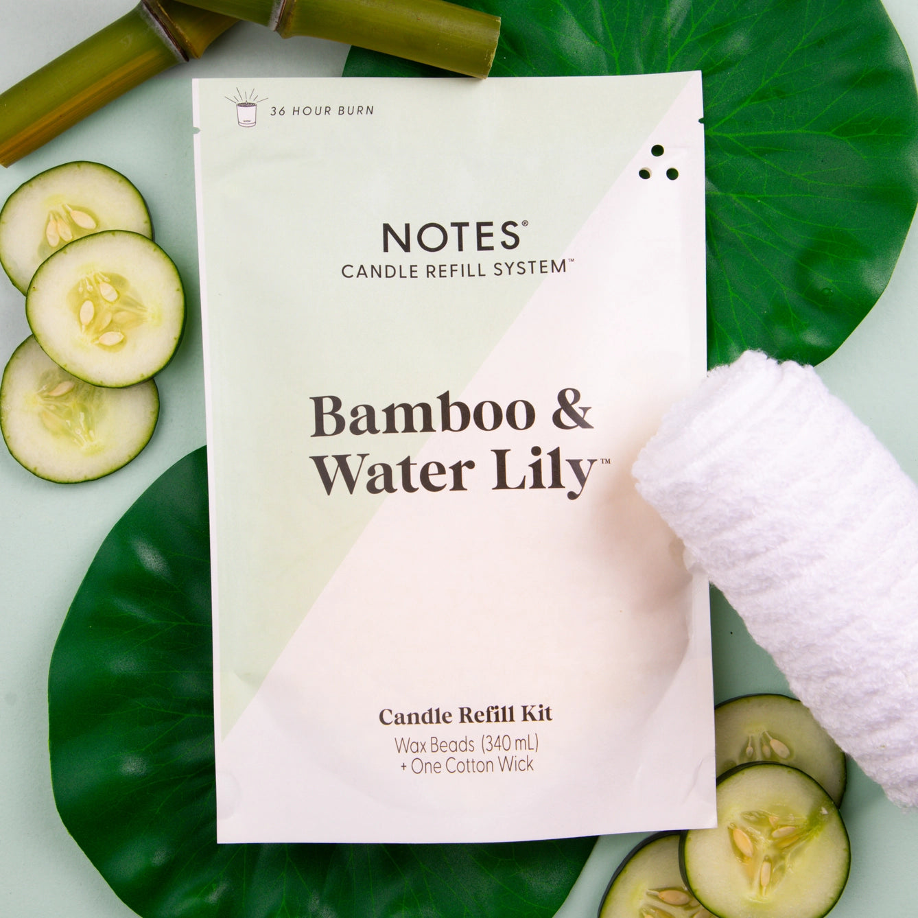 Bamboo & Water Lily | Candle Refill