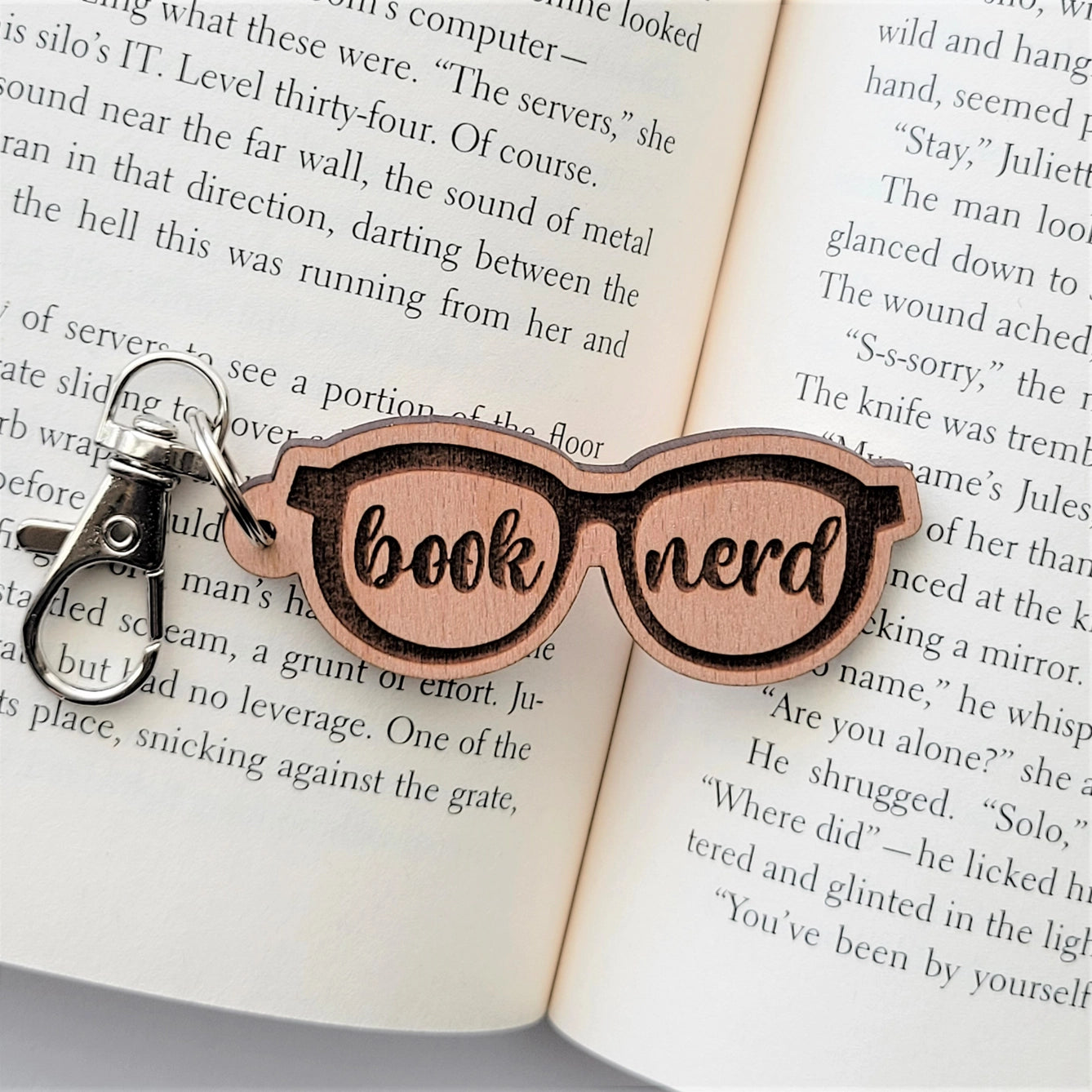 Book Nerd Keychain
