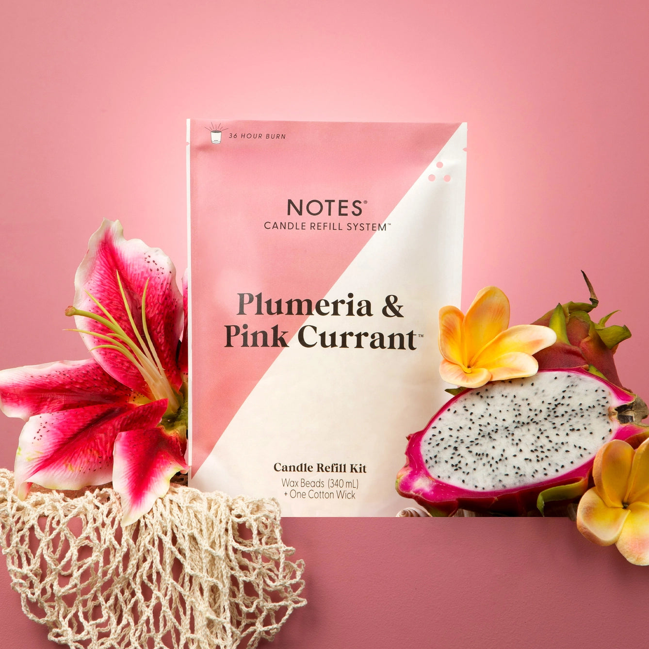 Plumeria & Pink Currant | Candle Refill