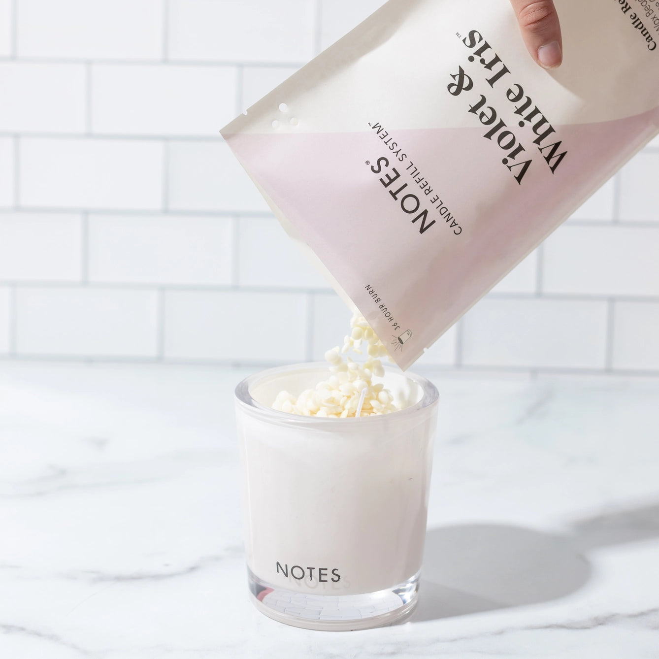 Violet & White Iris | Candle Refill