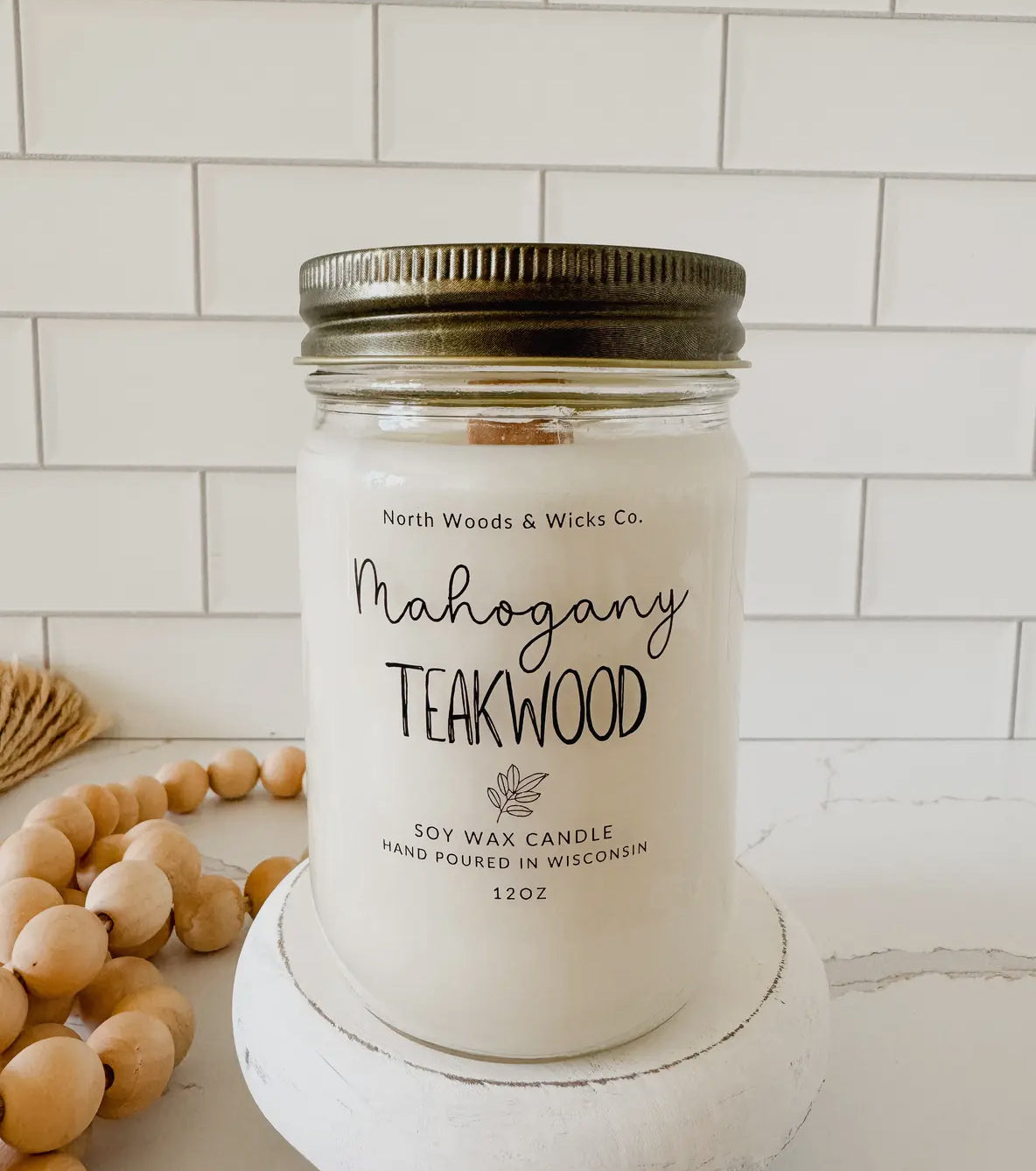 Teakwood Mahogany candle