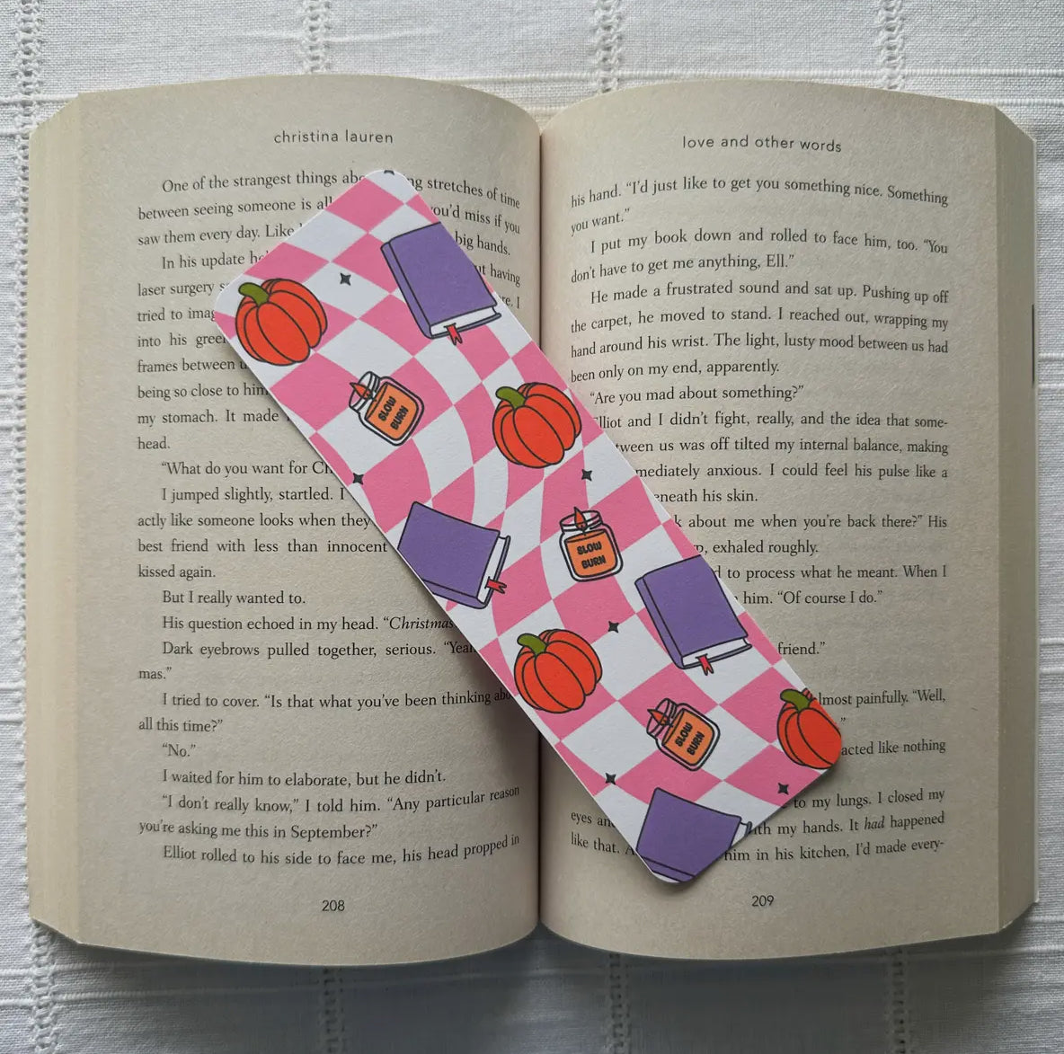 Fall Pumpkin Bookmark
