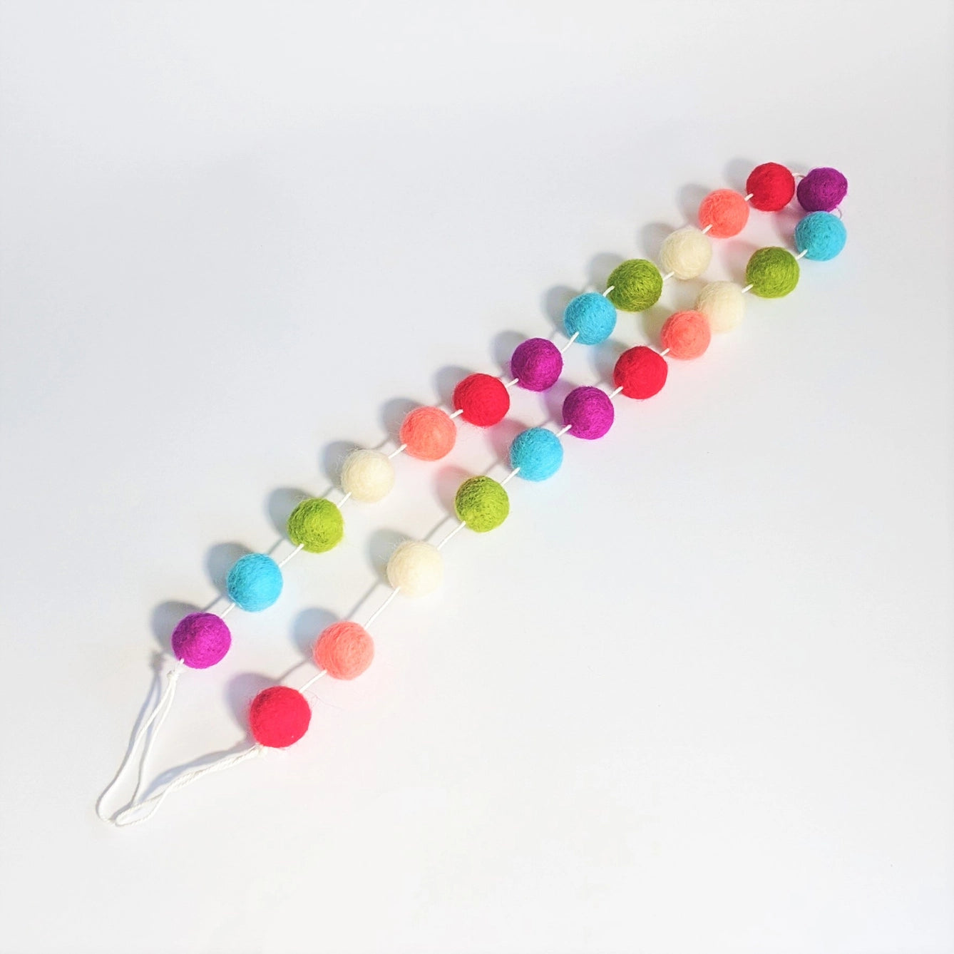 Felt Balls Garland - Spring/Bright Colors | Home Decor