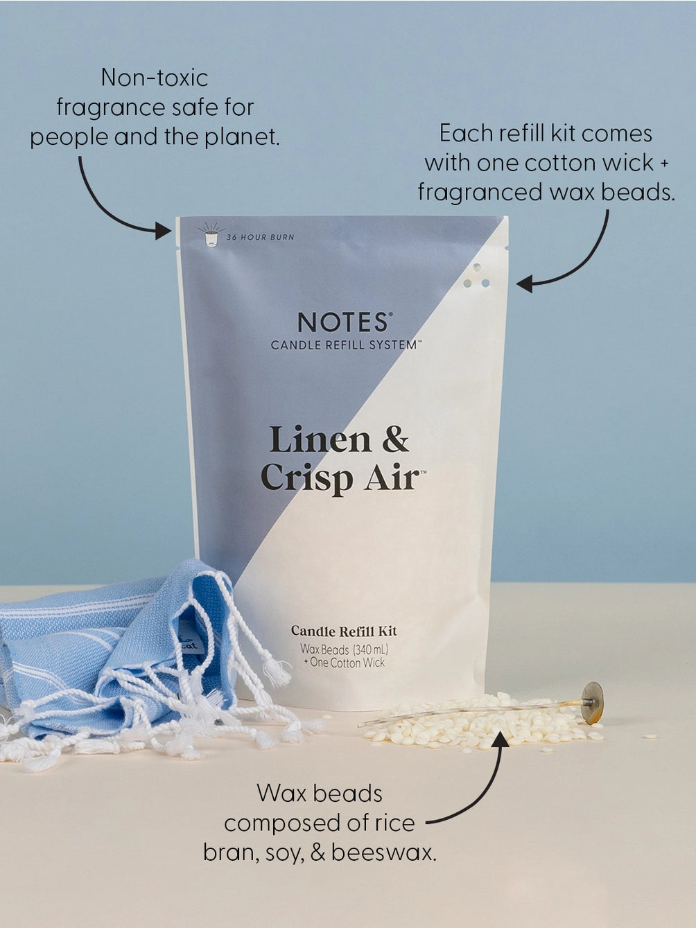 Linen & Crisp Air | Candle Refill