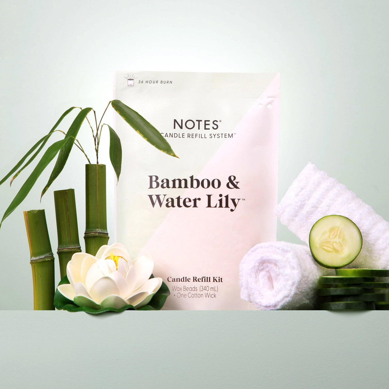 Bamboo & Water Lily | Candle Refill