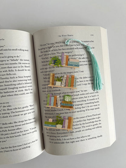 Bookshelf Acrylic Bookmark, Bookish Bookmark