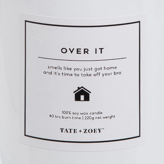Over It Candle | Black Rose Scent