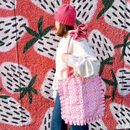 Bow Tote Bag - Pink