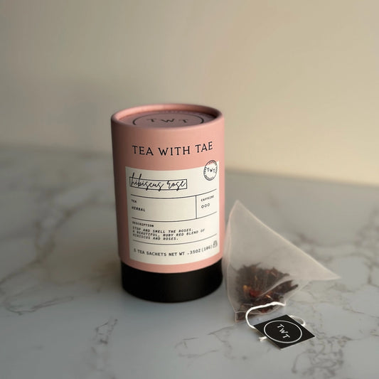 Hibiscus Rose Herbal Mini Tube Gift (5 Tea Bags)