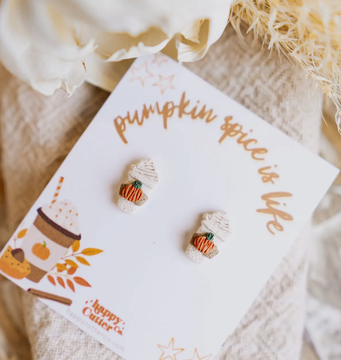 Pumpkin Spice Is Life Earrings