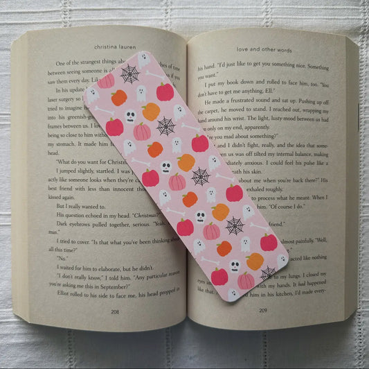 Pink Pumpkin Bookmark