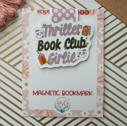 Thriller Book Club Girlie Magnetic Bookmark