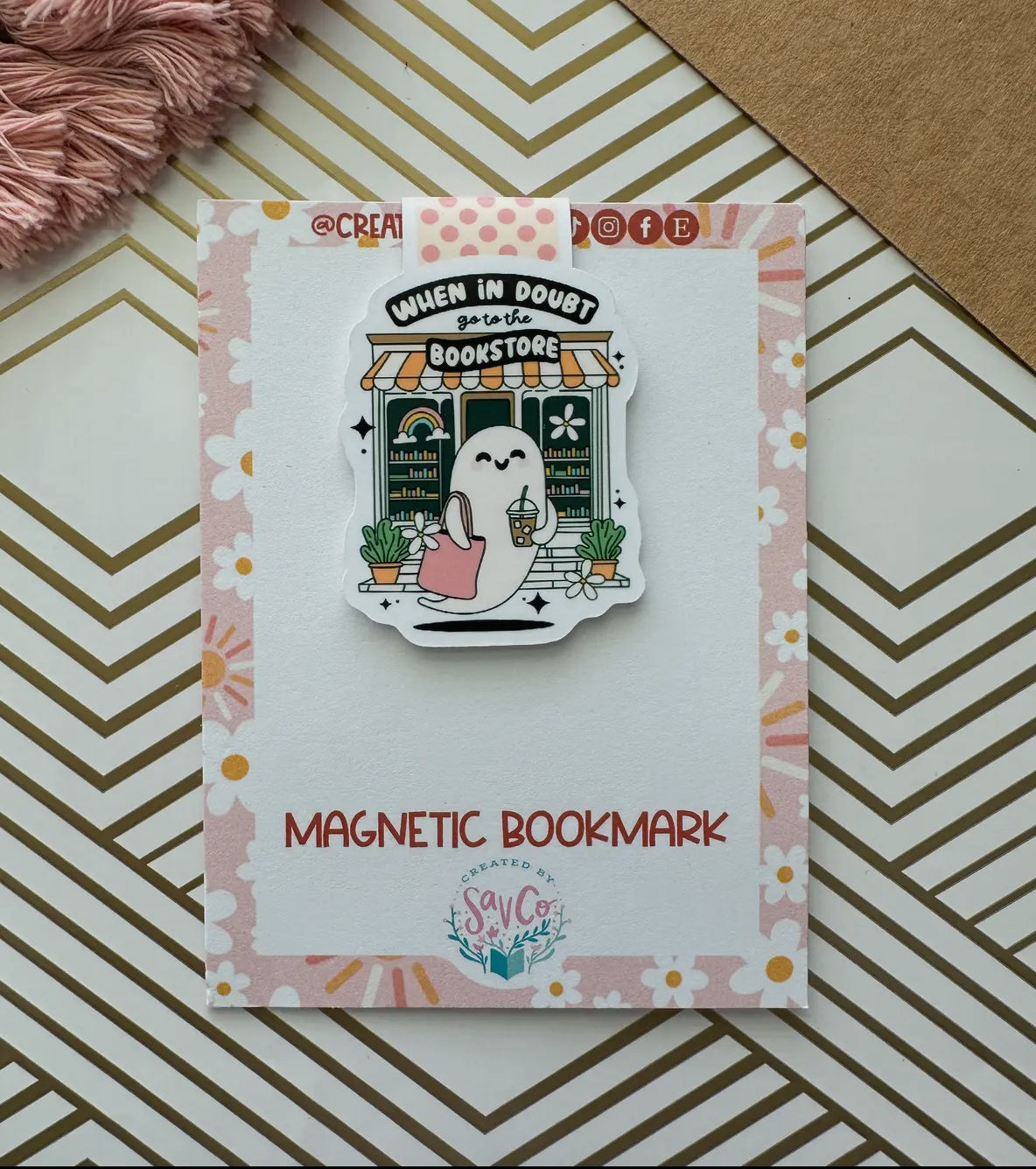 When in doubt go to the bookstore Magnetic Bookmark