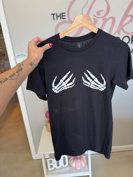 Skeleton Hands T-Shirt | $10.00