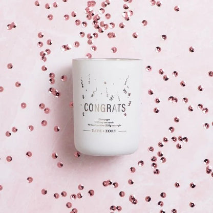 Congrats Gift Candle | Champagne Scent