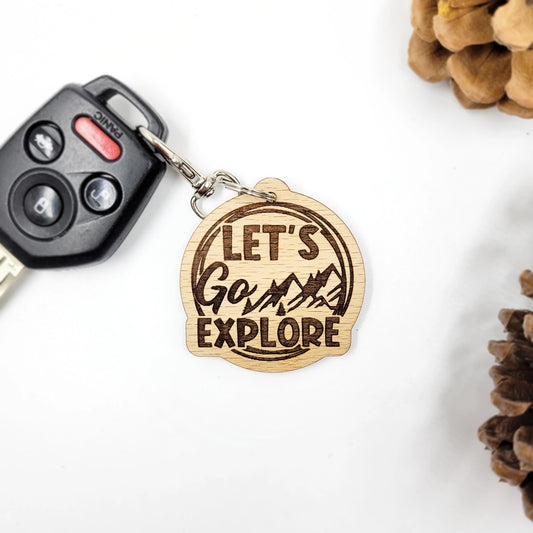 Lets Go Explore Keychain