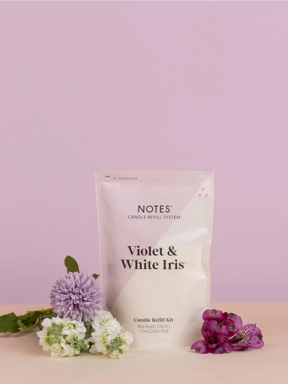 Violet & White Iris | Candle Refill