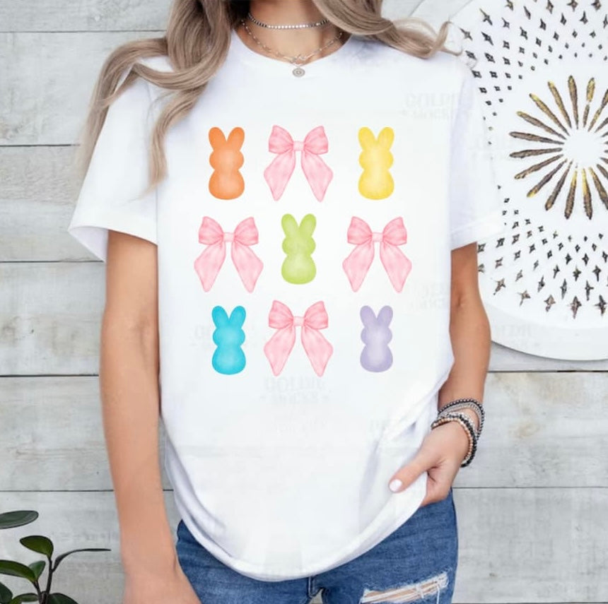 Bows & Peeps T-Shirt | Easter T-Shirts