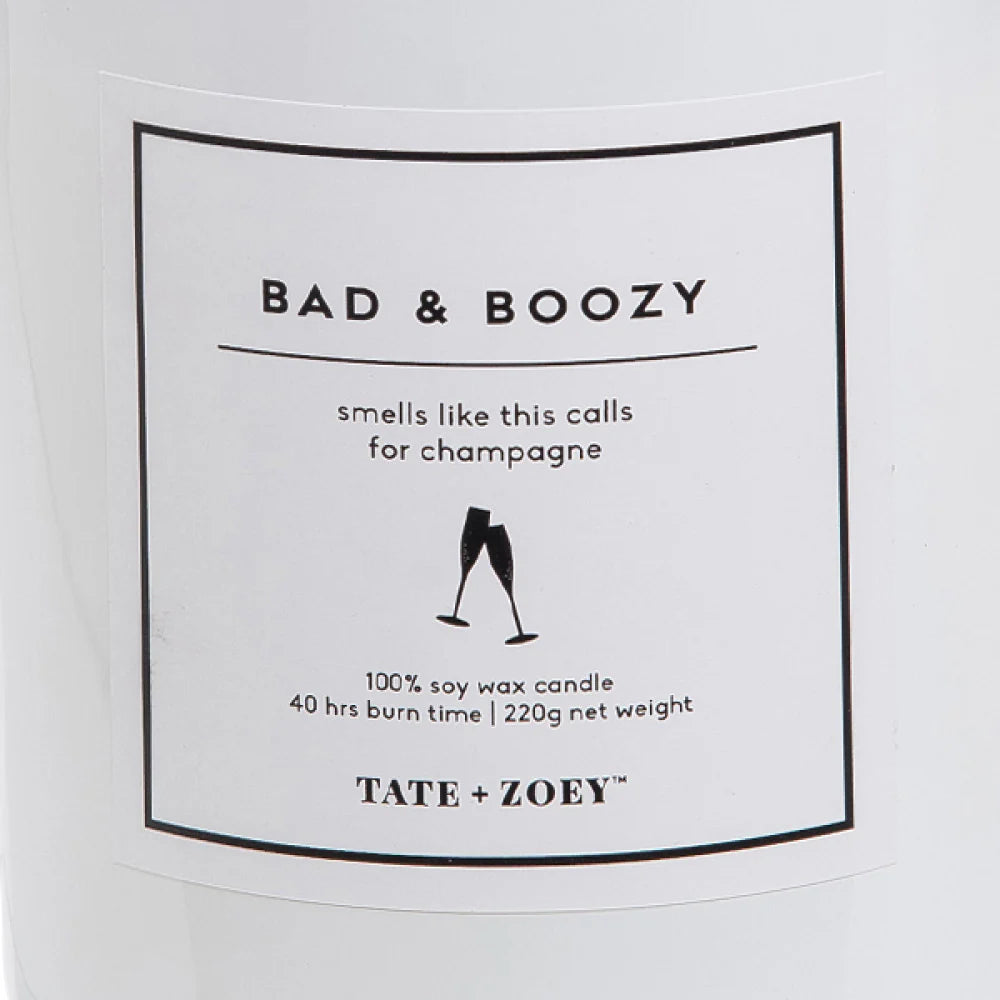 Bad & Boozy Candle | Champagne Scent