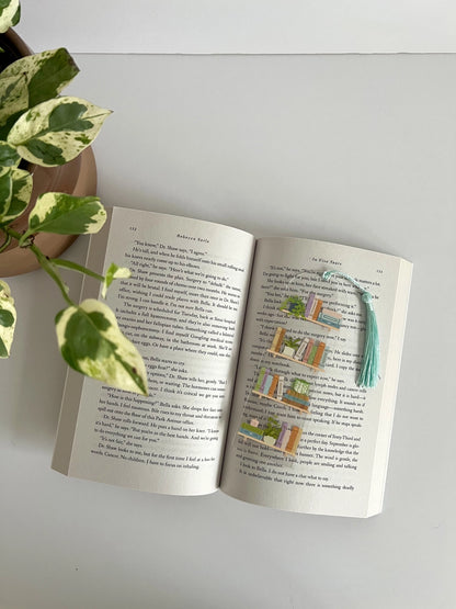 Bookshelf Acrylic Bookmark, Bookish Bookmark