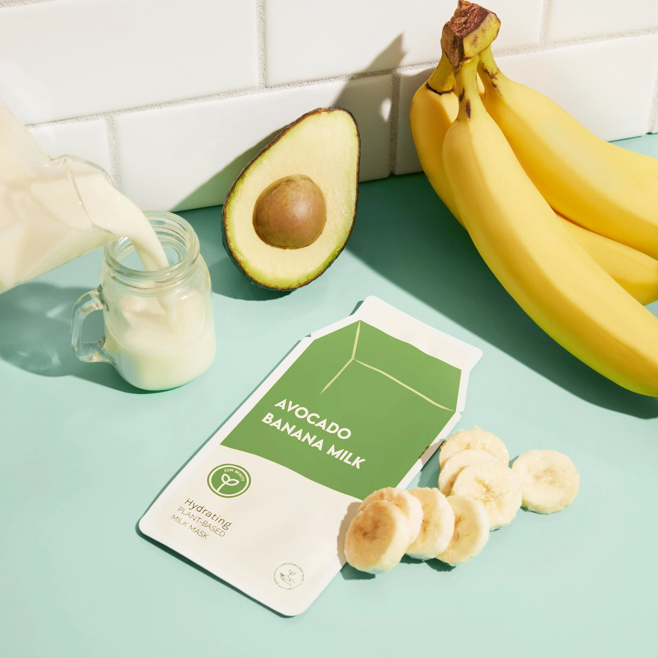 Avocado Banana Milk Face Mask