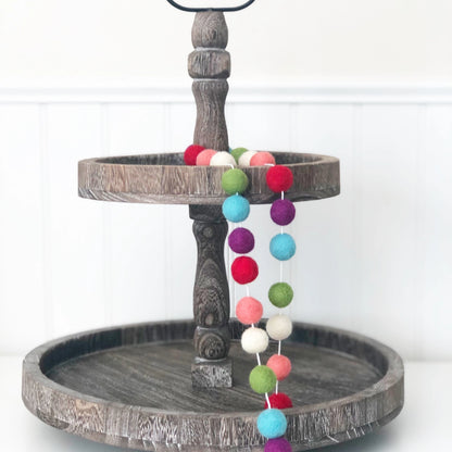 Felt Balls Garland - Spring/Bright Colors | Home Decor