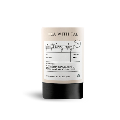 Fruit & Berry Oolong Mini Tea Tube Gift (5 Tea Bags)